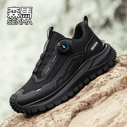 森马男鞋2025新款冬季防滑耐磨老爹鞋男士户外休闲徒步登山运动鞋