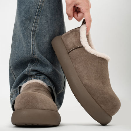 全包厚底小土豆勃肯鞋男女冬季加绒保暖增高大头毛毛棉鞋雪地短靴