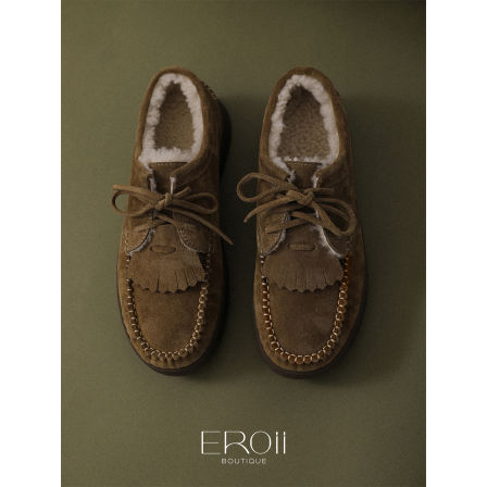 邹雪糕EROii【红薯问爆秋冬断货王】超舒适好穿本期必冲麂皮鞋子