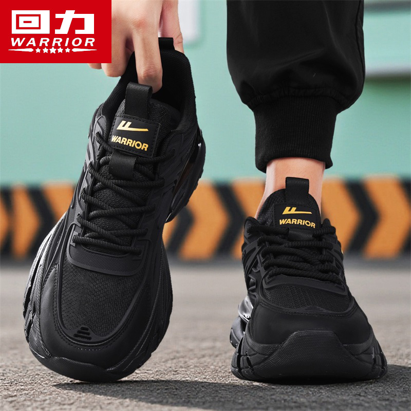 回力黑武士男鞋秋冬款2025新款男士运动休闲跑步厚底老爹百搭潮鞋主图