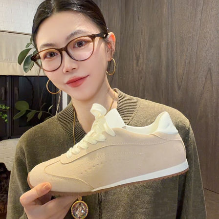 LUNA“一万步pro”两色aIo运动磨砂牛皮软底德训鞋