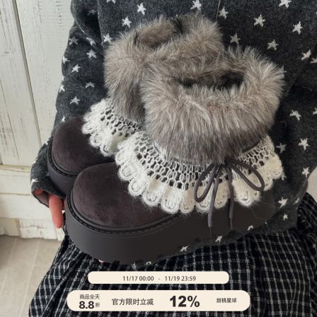 甜桃星球费尔岛毛毛厚底雪地靴女款2025新款冬季加绒棉鞋加厚棉靴