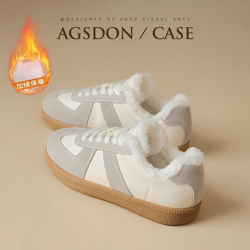 【奥古狮登】加绒德训鞋女加厚板鞋P143143+Y143143AA主图