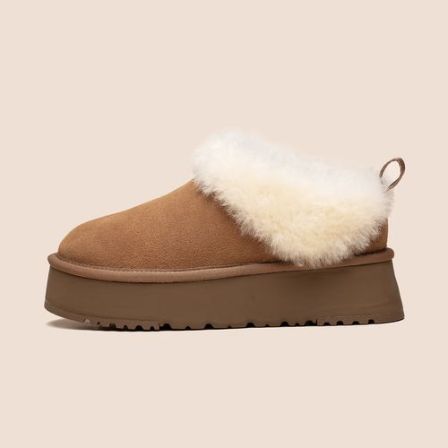 【塔茨勒】小喜庆冬季厚底100%羊皮一体桑坡雪地靴女款爆款2025新款