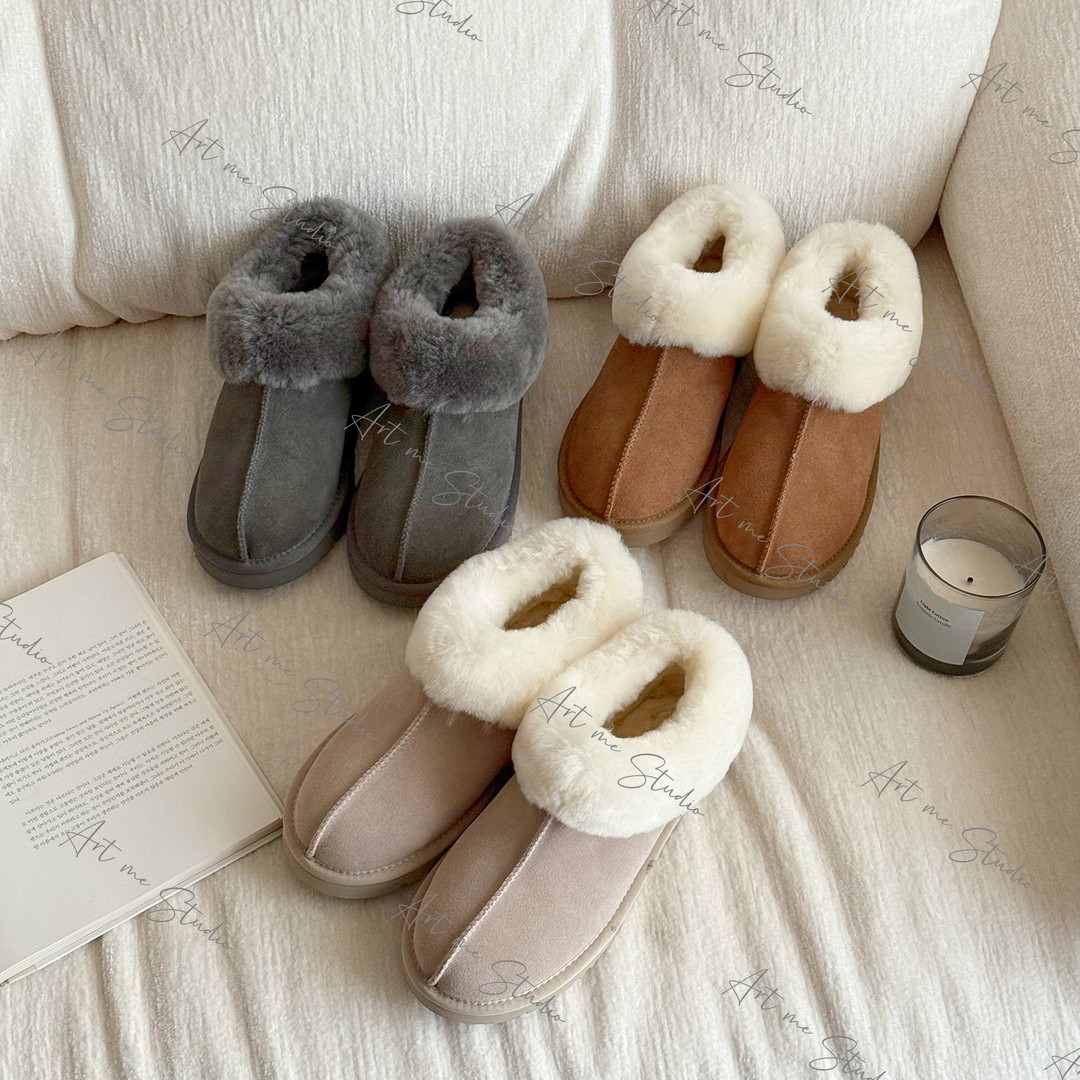 【ART ME】羊皮毛一体增高加绒保暖防滑舒适百搭三色雪地靴w24647r主图