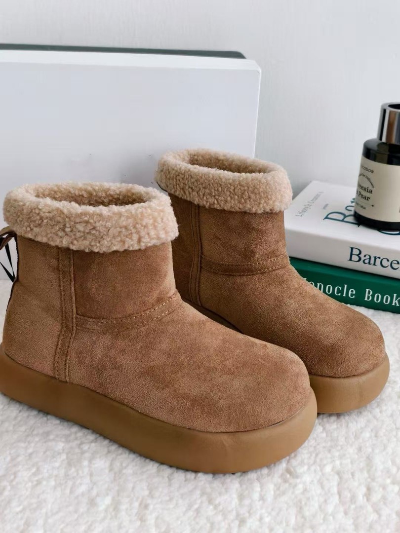  TY/-厚底加绒雪地靴短靴保暖*3118主图