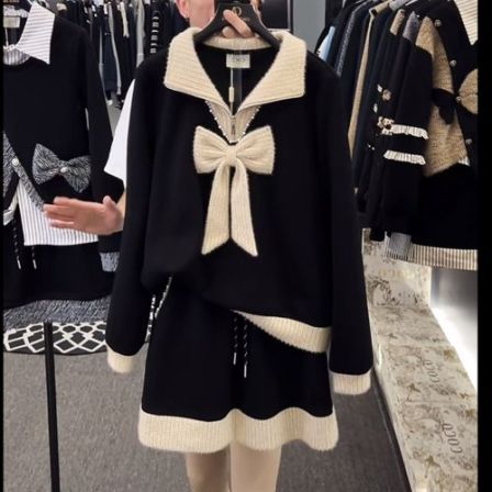 【宠粉价】（加绒）秋冬新款时尚设计师款气质洋气半身裙套装TZ-823