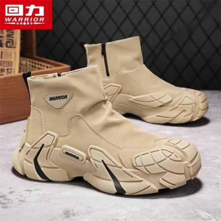 回力马丁靴男款秋冬季复古高帮休闲鞋加绒保暖棉鞋户外劳保工装鞋