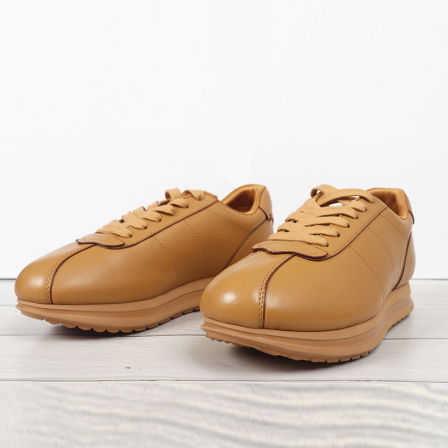 预无退换！强裂推荐羊皮巨轻盈阿甘鞋新款厚底休闲运动鞋德训鞋女