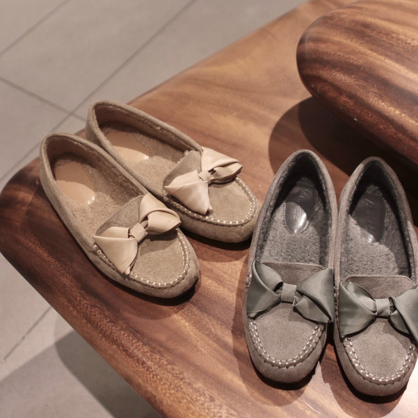 Zearzz【抱抱鞋】斋斋du家女士乐福鞋冬季加绒毛毛鞋百搭一脚蹬单主图