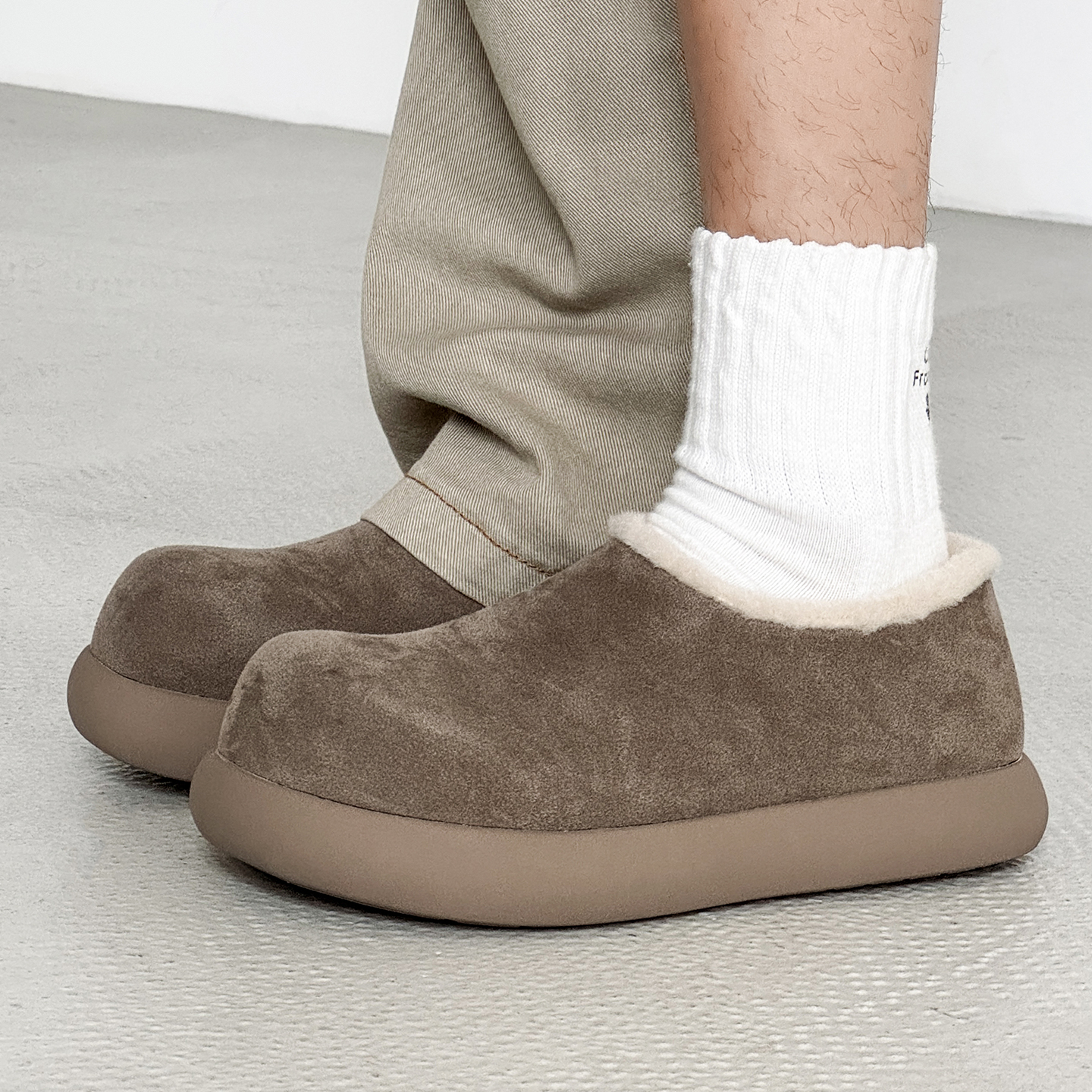 新款全包博肯小土豆大棉鞋男女冬季加绒保暖厚底增高大头雪地短靴主图