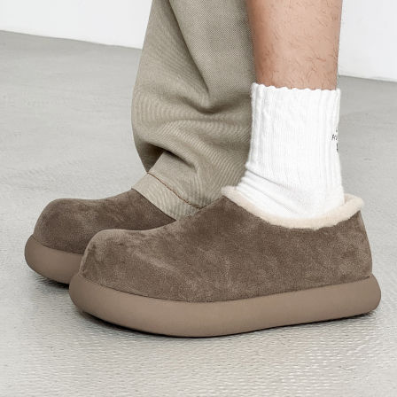 新款全包博肯小土豆大棉鞋男女冬季加绒保暖厚底增高大头雪地短靴