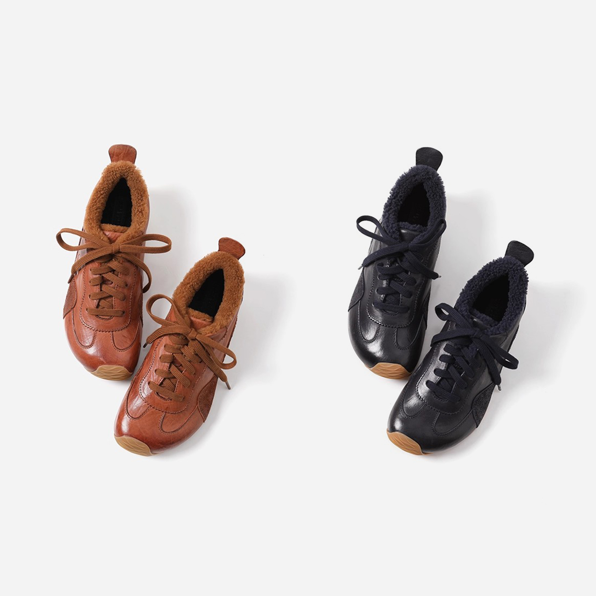 EY08023 茉莉雅集 L0EW*E水洗马皮羊毛配绒里保暖舒适德训鞋女主图