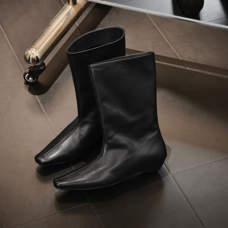 美洋MEIYANG 慕尼黑短靴  牛皮革|简约百搭方头一脚蹬切尔西靴