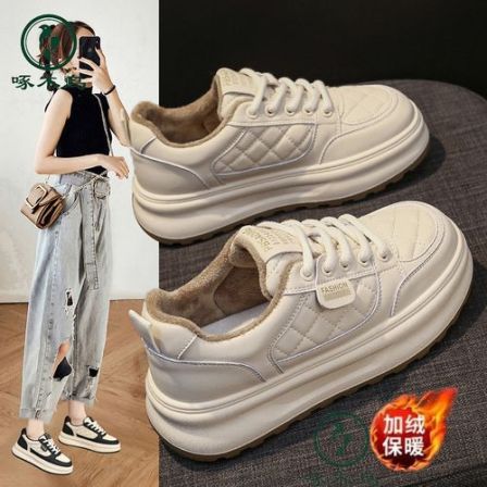 【啄木鸟F-2】秋冬季松糕底小白鞋网红厚底韩版潮鞋休闲鞋