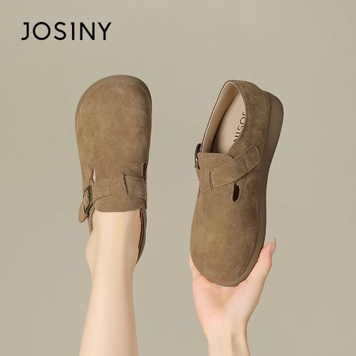 卓诗尼（物理防水）勃肯鞋女2025新款软底舒适一脚蹬也可半拖主图