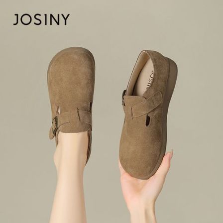 卓诗尼（物理防水）勃肯鞋女2025新款软底舒适一脚蹬也可半拖