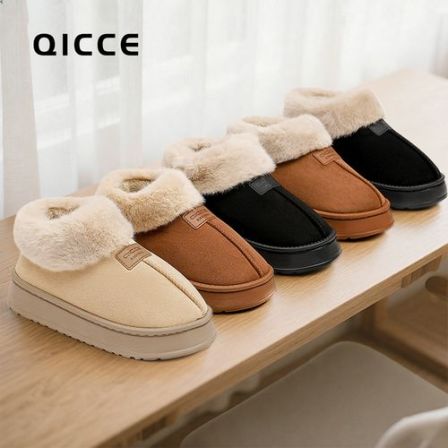 【轻臣】踏雪系列厚底棉鞋情侣时尚加绒保暖雪地靴QL9511