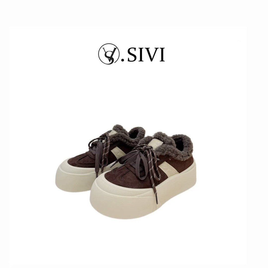 【熙薇品牌】2025新款时尚ins小众设计感百搭运动休闲鞋H6718主图