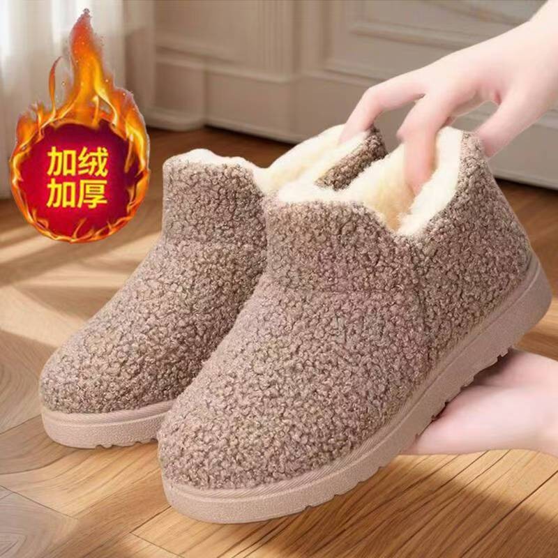 2025休闲冬季棉鞋新款老北京布鞋女鞋棉靴加绒加厚居家棉鞋轻便主图