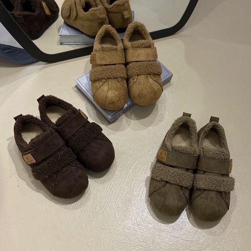 【魔术贴毛绒勃肯鞋】保暖厚款冬季时尚休闲鞋百搭韩版宝宝厚底主图