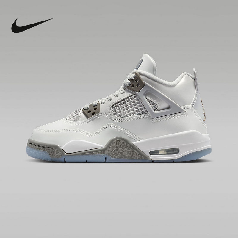 Nike耐克男女大童鞋AIR JORDAN 4运动鞋训练高帮篮球鞋HV4401-014主图