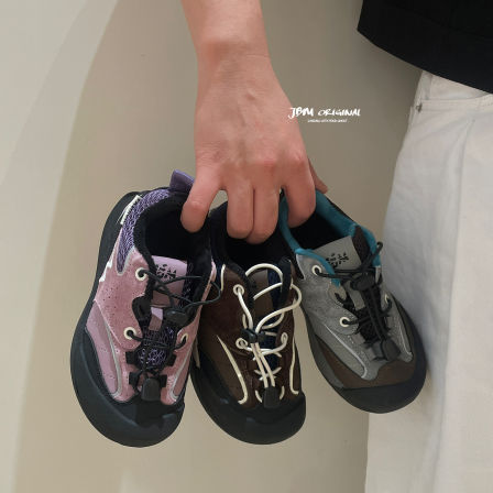 JBM童鞋儿童加绒休闲板鞋2025秋冬防撞登山鞋男女童耐磨复古潮鞋