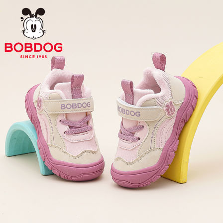 巴布豆童鞋女童学步鞋冬季女孩加绒机能鞋2025新款儿童保暖二棉鞋