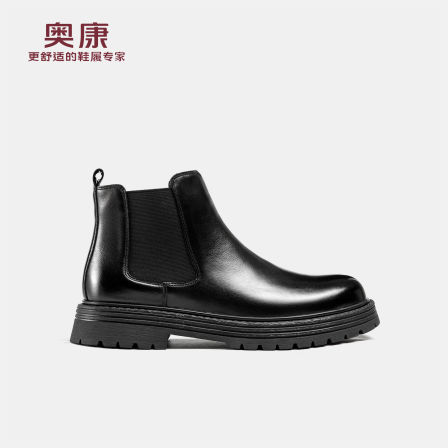 奥康 男鞋2025冬季新款切尔西靴商务正装工装皮鞋高帮防滑户外鞋