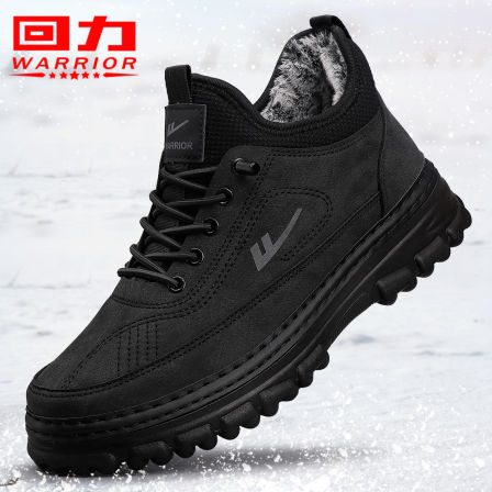 回力男鞋棉鞋男2025冬季新款东北雪地靴加绒保暖防滑防水爸爸靴子