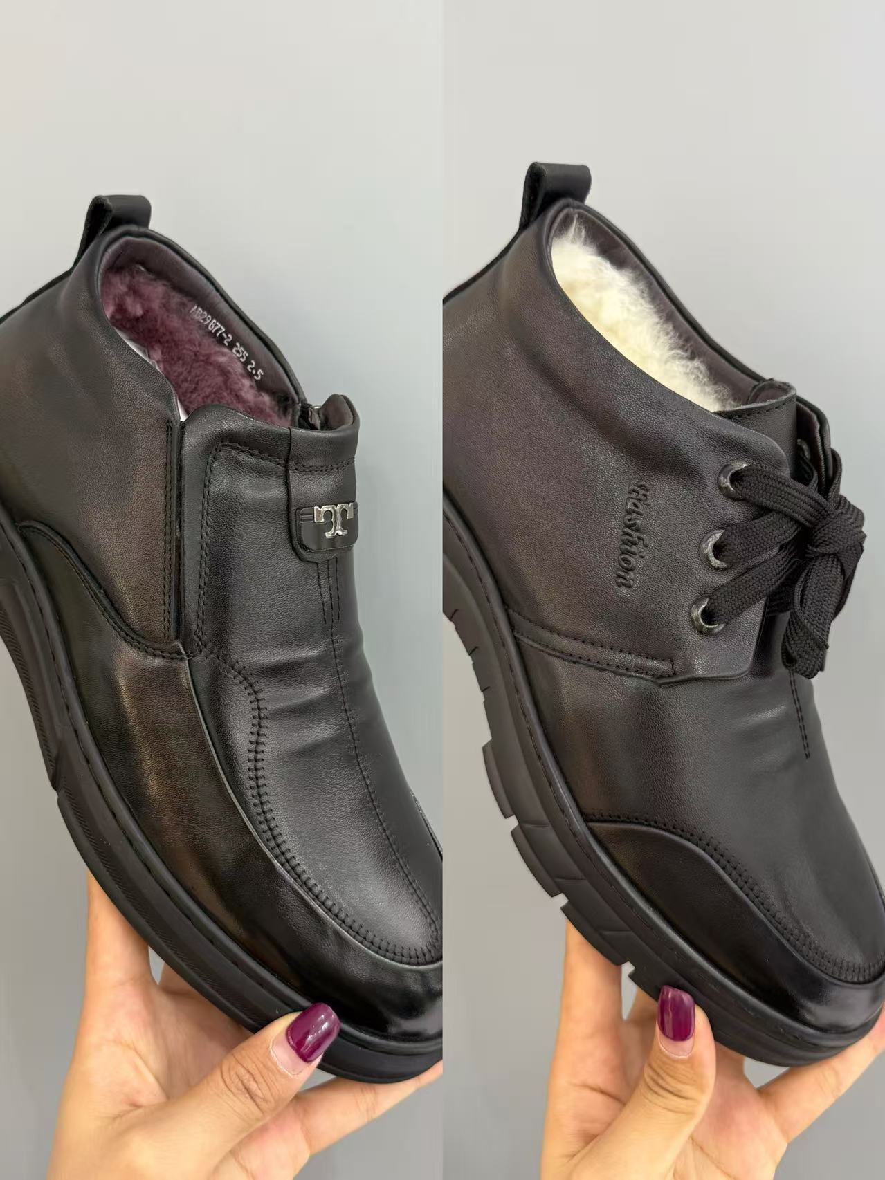 BQS  爸爸真皮羊毛皮鞋合集 877-2/18-2主图