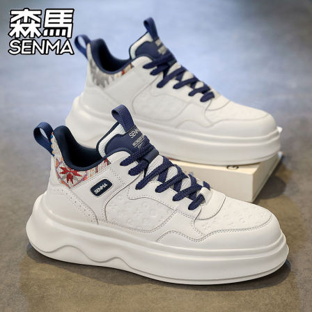 森马男鞋2025新款秋冬潮流韩版百搭休闲板鞋青少年防滑增高小白鞋