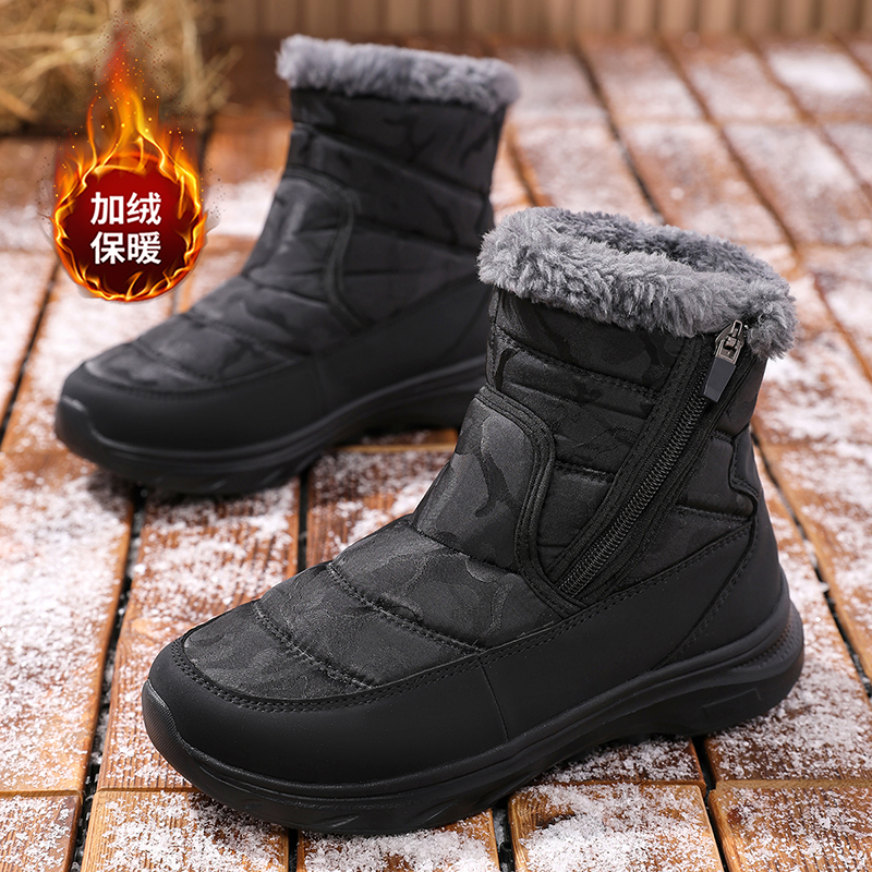 张凯丽雪地靴男款2025新款冬季加绒加厚东北大棉鞋男士保暖爸爸鞋主图