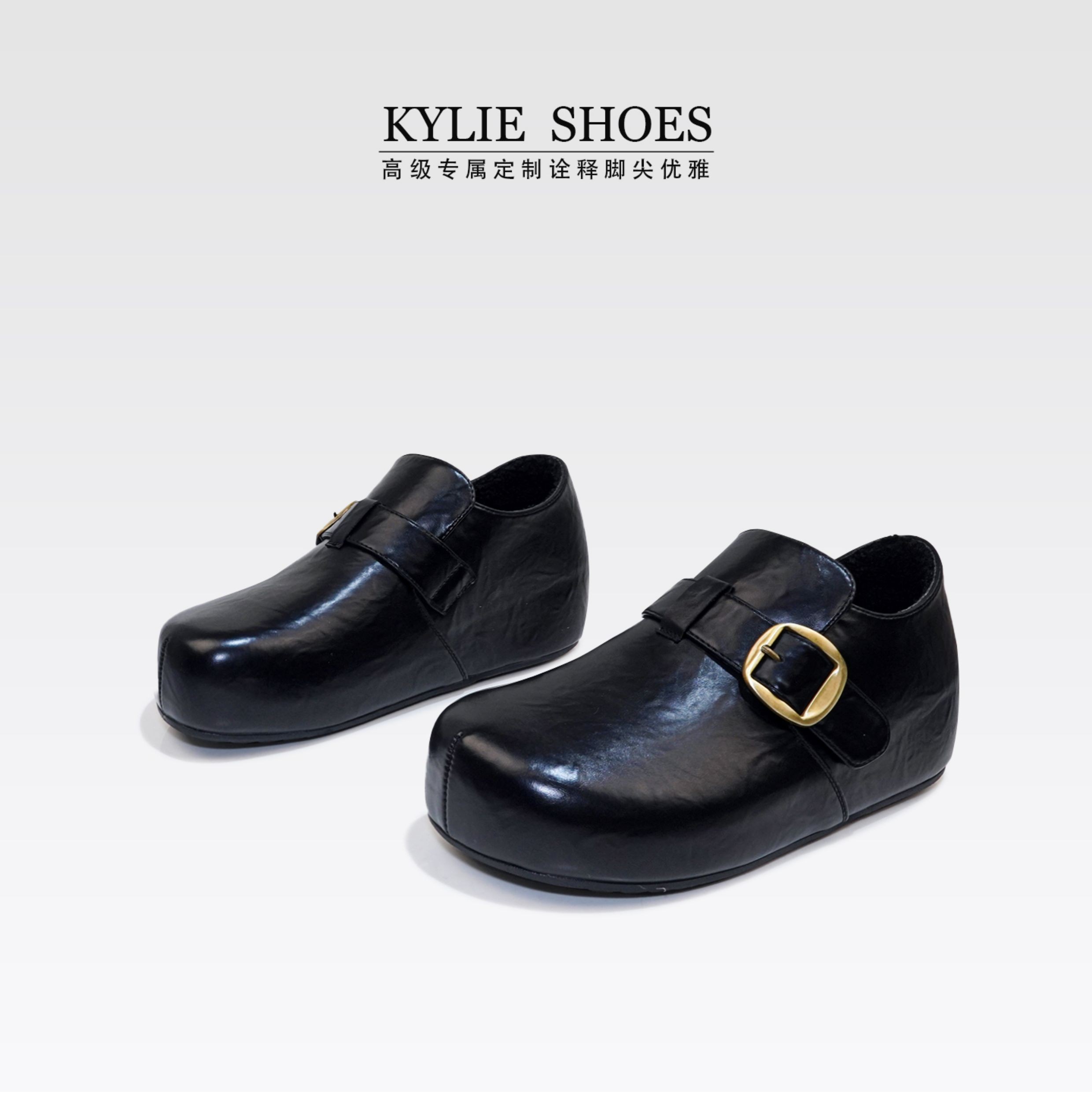 【悠悠的最爱】加绒,内增高3.5cm~全牛皮勃肯鞋/半码拍小主图