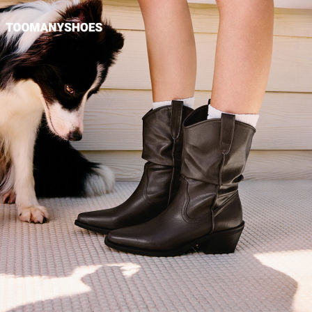 【所有姐姐的衣橱直播间】Toomanyshoes秋日记忆高跟短靴堆堆靴