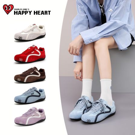 查尔斯桃心女鞋早秋新款赛车鞋透气百搭ins网红浪漫琥珀流光