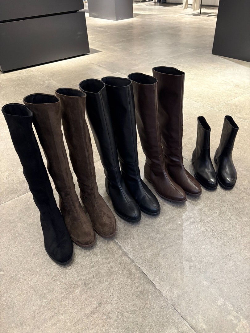 【shuge】渠道版~时装齐膝靴纯平底显瘦长靴大码女靴主图