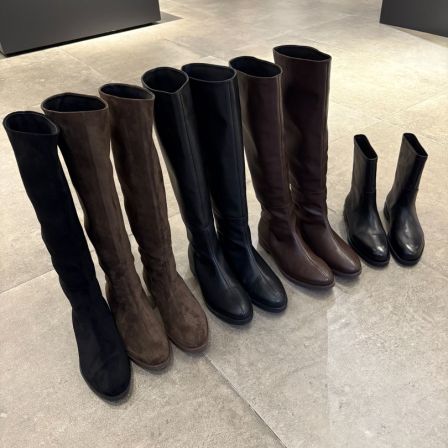 【shuge】渠道版~时装齐膝靴纯平底显瘦长靴大码女靴