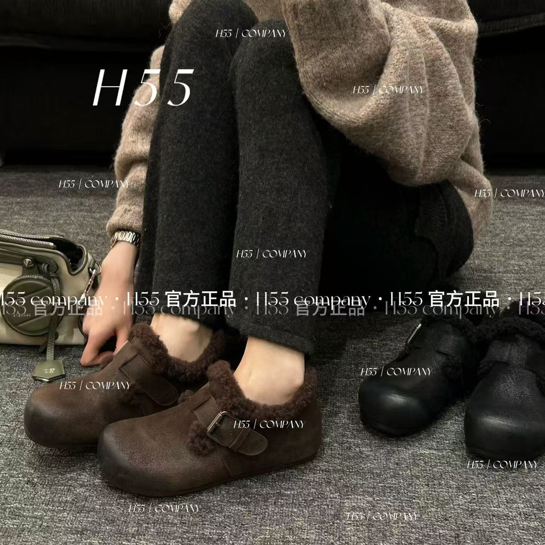 女鞋尤加利头层牛皮加棉加厚防滑百搭保暖勃肯鞋70-3074【N】主图