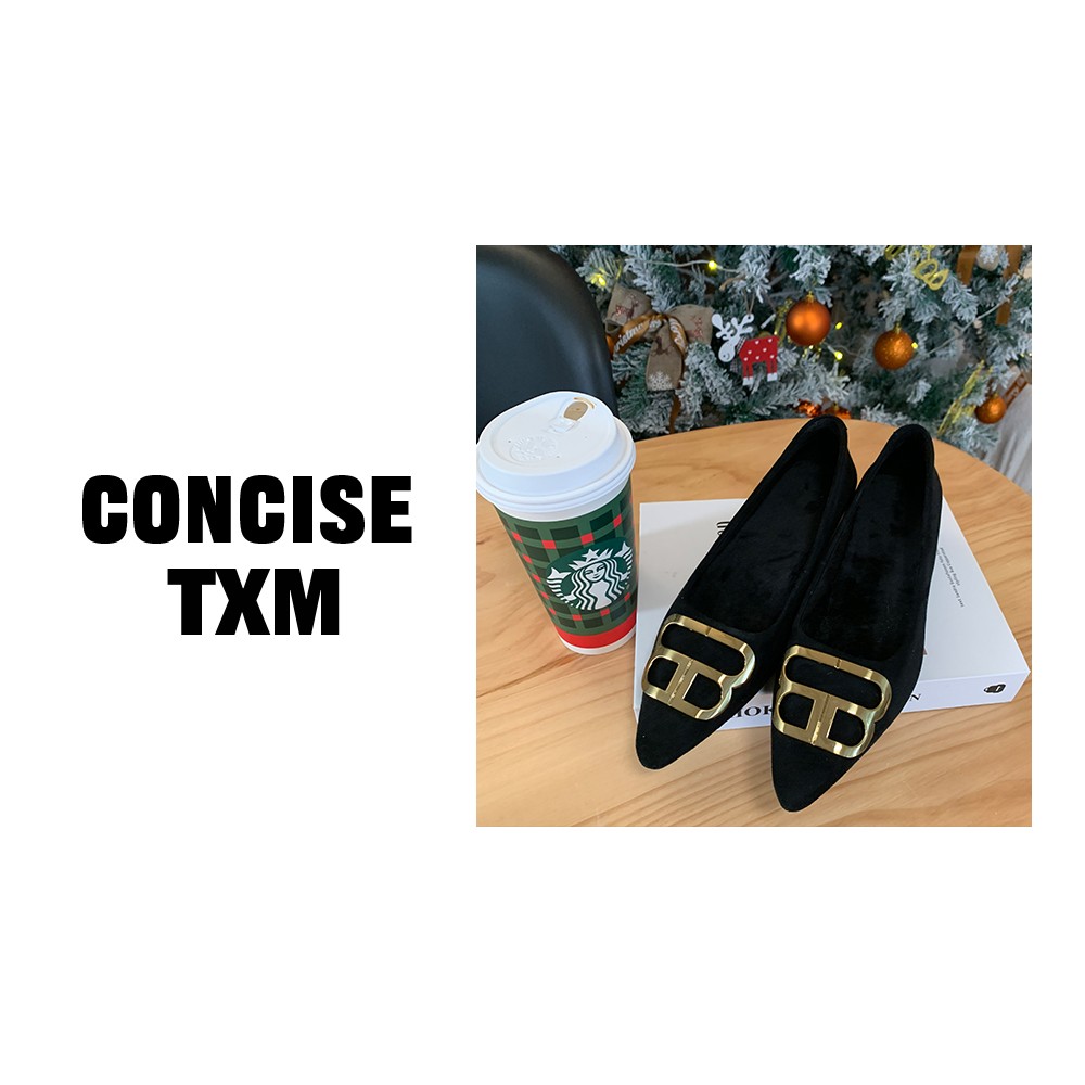 【唐小木】金属扣浅口鞋  B1196主图