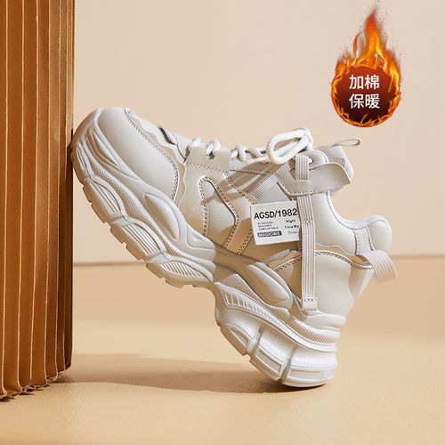 老爹鞋女款2025新款秋冬季厚底轻便显脚小增高休闲运动港风网红AA主图
