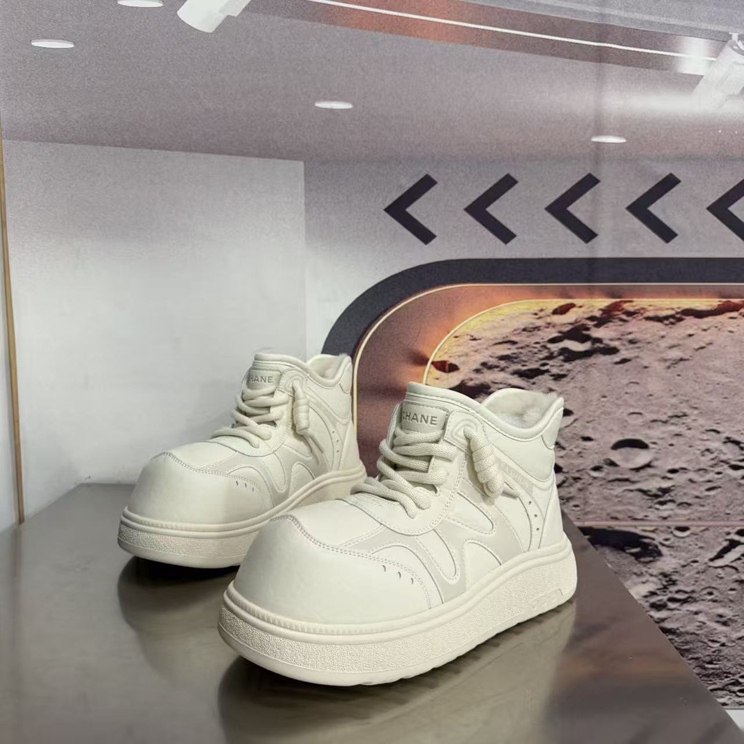 387-13绵里新款2025精品百搭潮流马丁靴中筒烟筒黑色女士主图