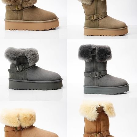 复古厚底增高加绒加厚羊皮毛一体两穿雪地靴女中高筒保暖棉鞋冬