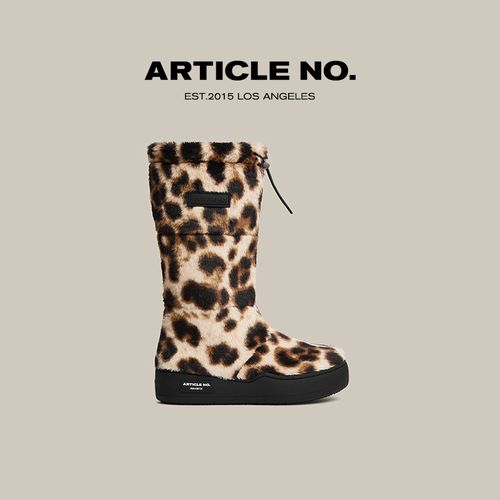 新品ARTICLE NO.时装靴长靴长筒秋冬保暖增高4.5cm雪地靴百搭时尚主图