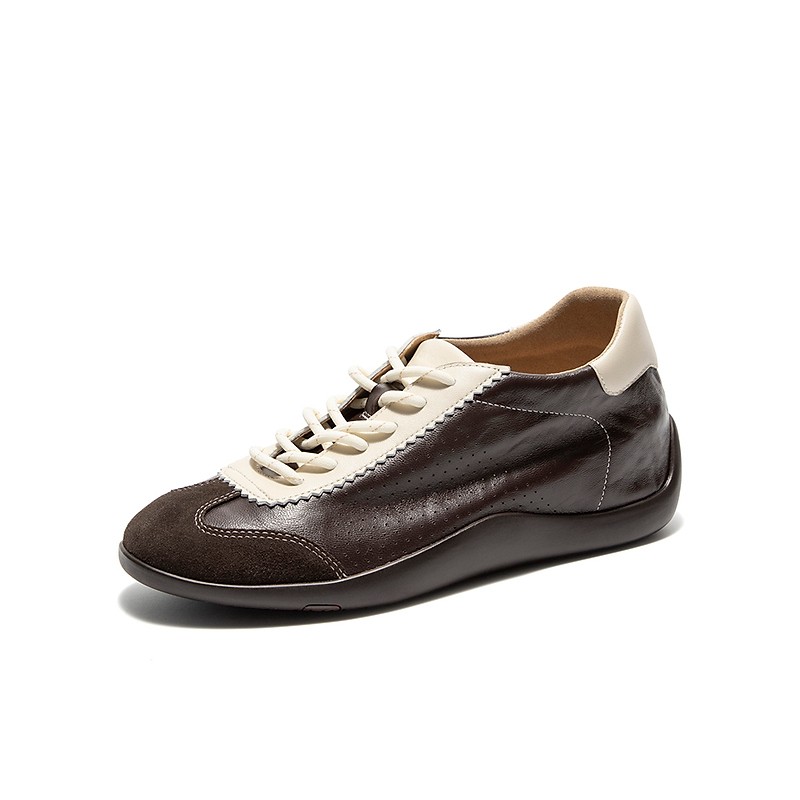 【内增高】Bata羊皮书女2026商场德训内增高运动软底休闲鞋ALI73AM6主图