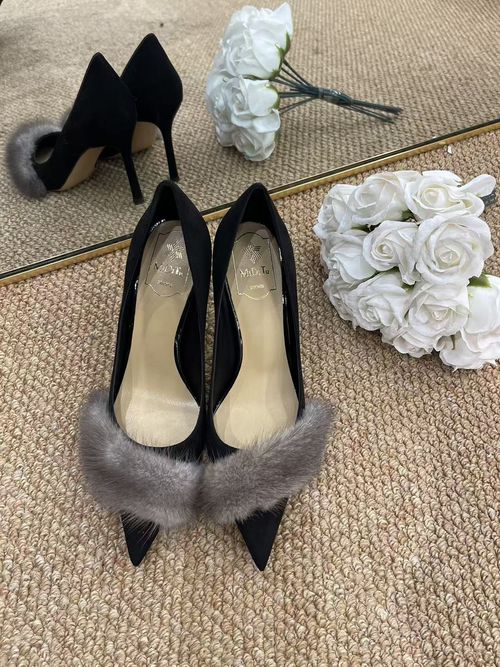 MIDITU/米蒂图 羊皮高跟鞋尖头2025年新款单鞋细跟浅口高跟鞋主图