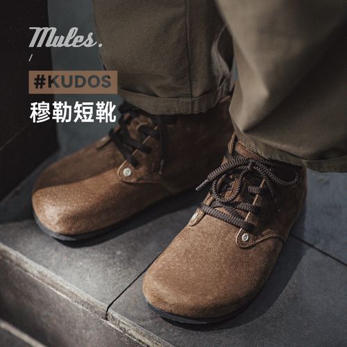 马登复古棕色全包勃肯鞋博肯靴一脚蹬老钱风平底外穿穆勒鞋男款冬主图