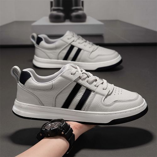 【头层牛皮】2025新款男款爆款秋冬季真皮板鞋男生鞋子休闲百搭潮鞋主图