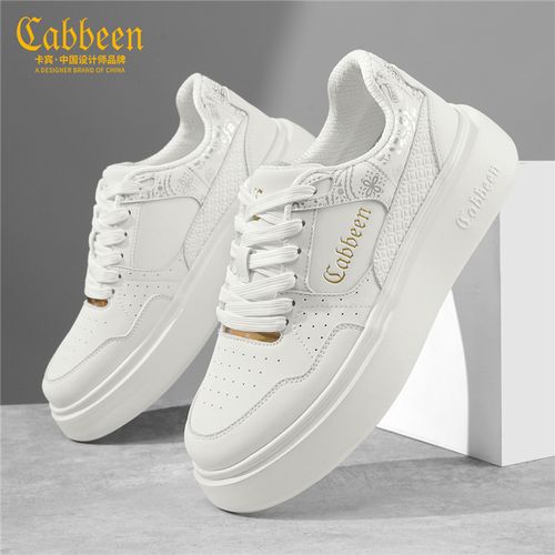卡宾正品爆款增高厚底小白鞋2026冬季新款休闲鞋男士百搭运动板鞋主图