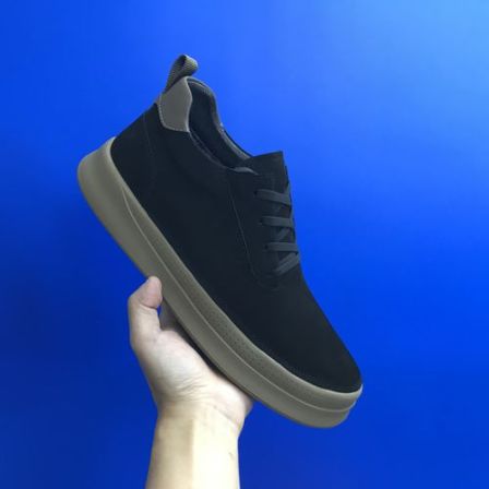 2025冬季新款芒果鞋男加绒休闲鞋时尚百搭潮鞋韩版保暖系带拼色鞋